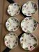 Lot de 6 assiettes à dessert en barbotine