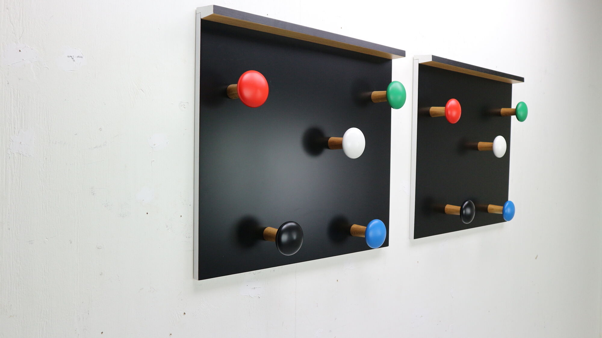 Set of 2 coat racks LC17 by Le Corbusier for Cassina, 2010, Italy