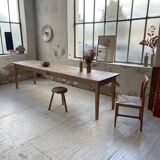 XL farmhouse table in beech and pine 3m