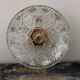 Large chiseled glass wall light