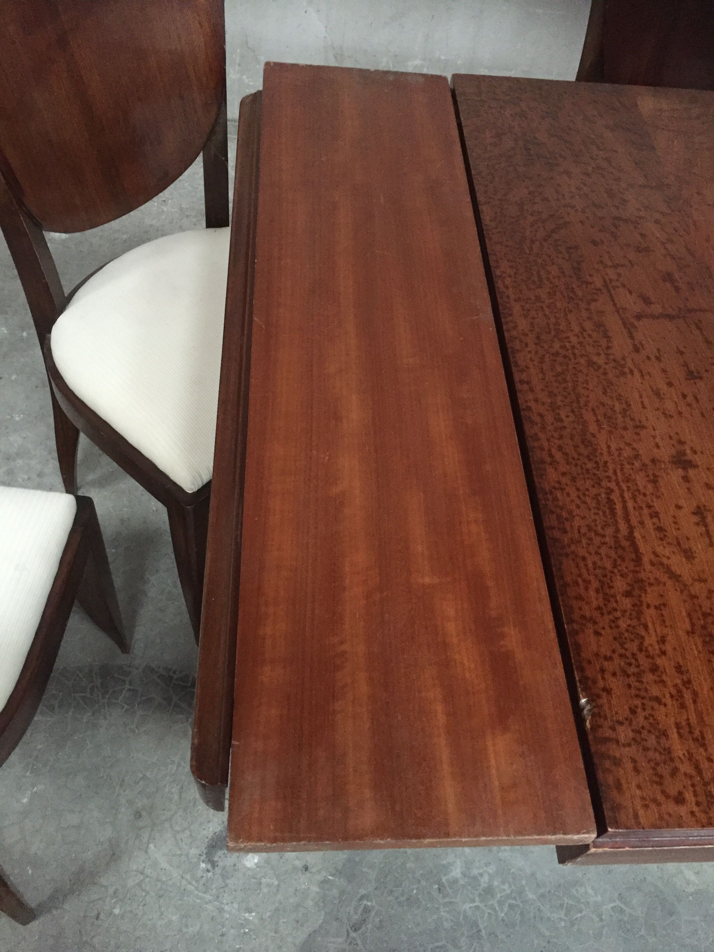 Set table and 6 chairs art deco