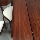 Set table and 6 chairs art deco