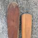 Pair of vintage wooden oars