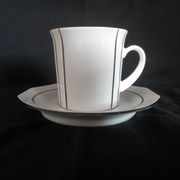 Art Deco coffee service for 6 people in porcelain Winterling Marktleuthen Bavaria (22 pieces)