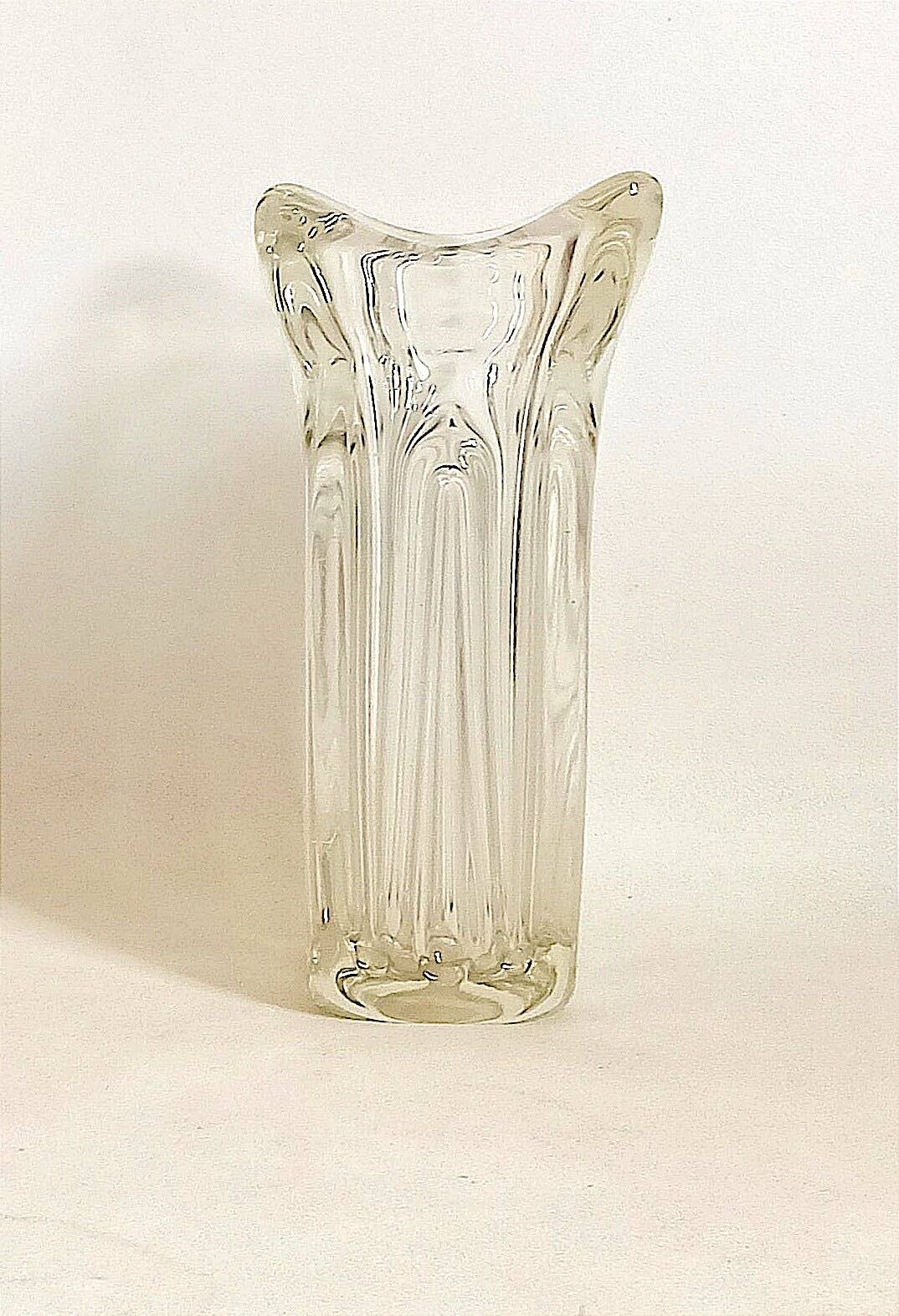 Lux Glass Austria crystal vase 1950s/1960s Height 28 cm