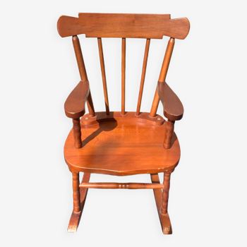 Wooden children's rocking chair