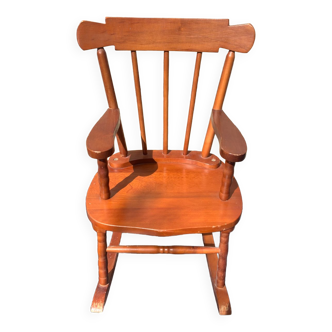 Wooden children's rocking chair