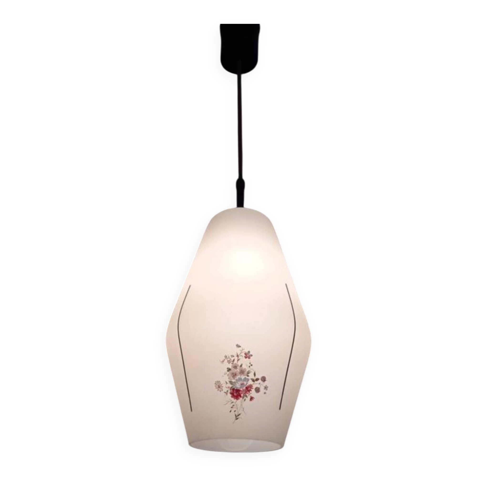 Vintage opaline pendant light from the 60s/70s.