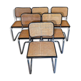 6 chairs Marcel Breuer b32 cesca, italy, 1970
