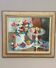 Original Swedish Oil on Canvas – "Flowers and Fruit by Ellis Wallin"