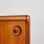 Teak sliding door enfilade by H.W. Klein, Denmark, 1960s