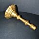 Antique 18th-century octagonal cut-out bronze candlestick in the Louis XIV style.