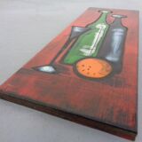 Mid-Century Glazed Studio Ceramic Wall Plaque, 1960s