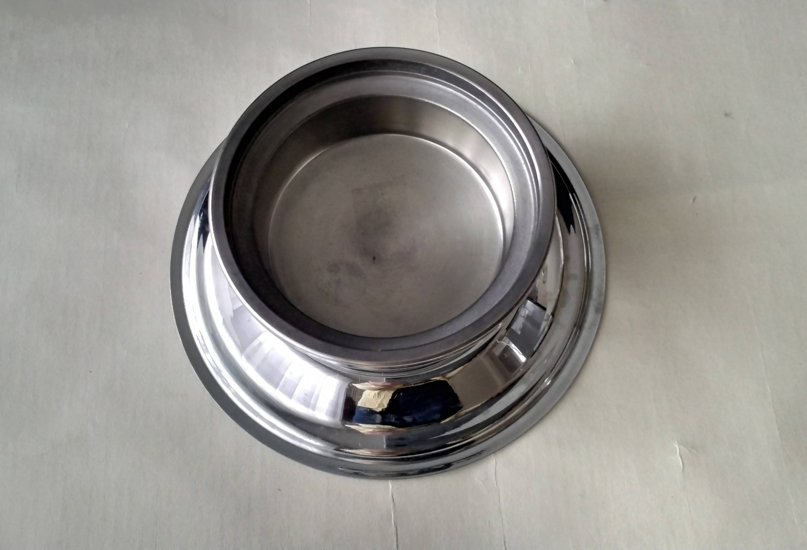 Large butter dish type "Coquillor" in stainless steel
