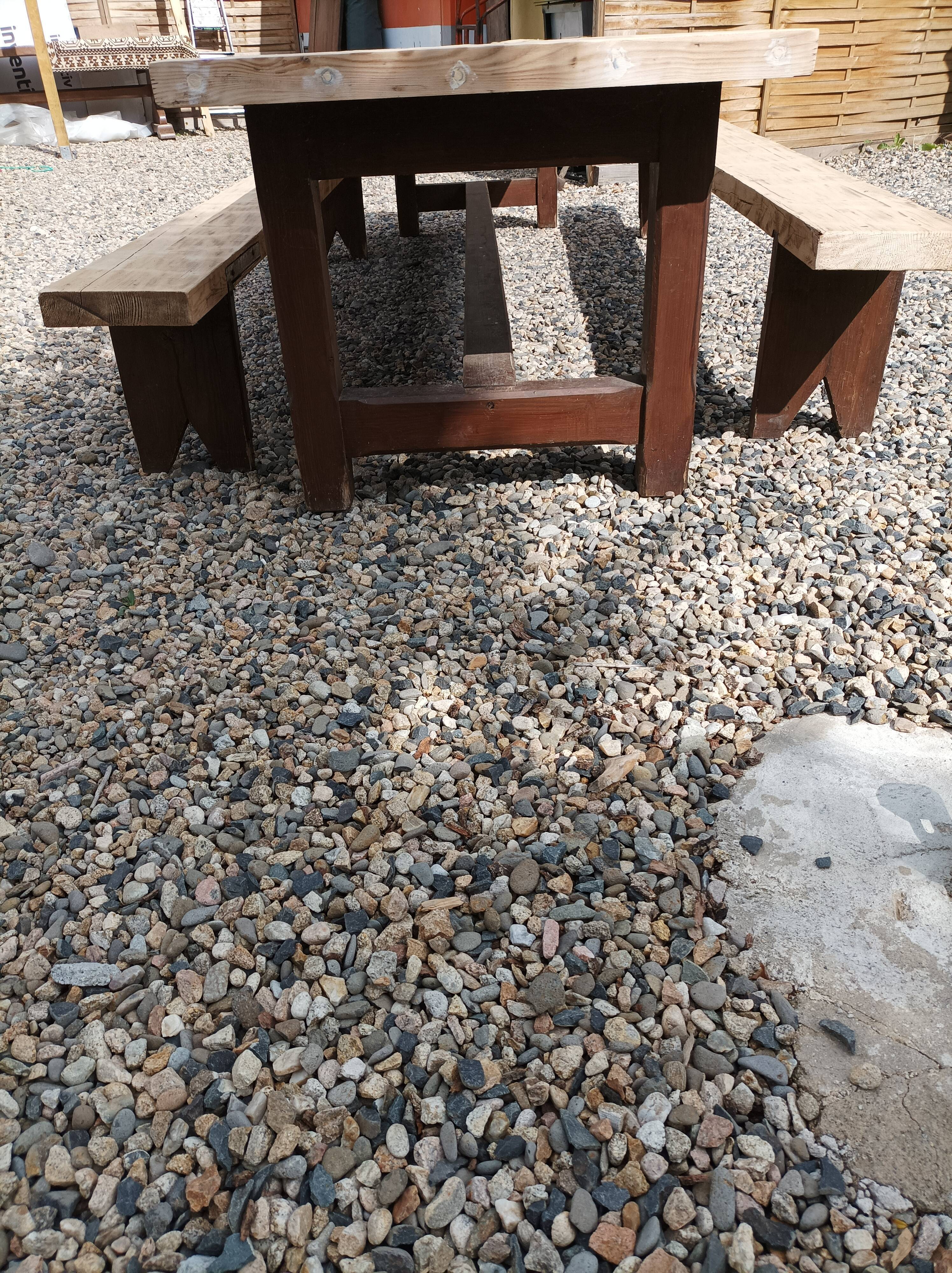 Fir farmhouse table with bench 3m42