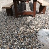 Fir farmhouse table with bench 3m42