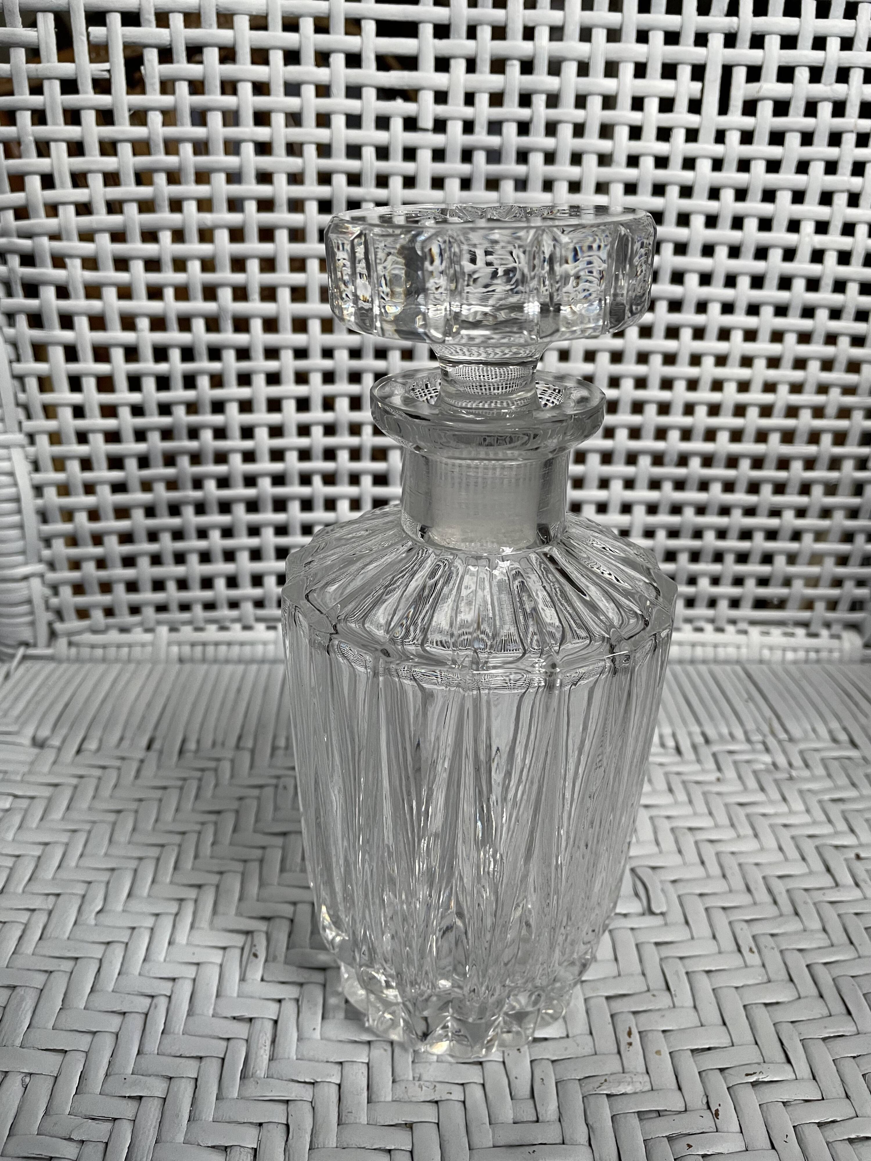 Carafon en cristal taillé H21