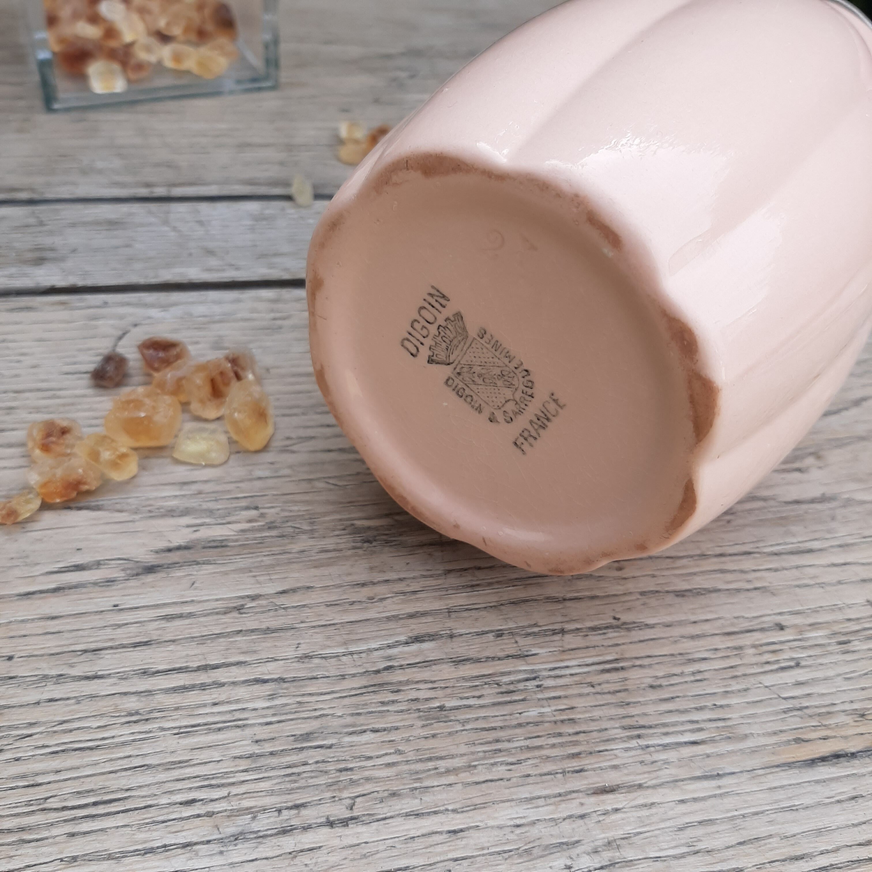 Old teapot Digoin and Sarreguemines