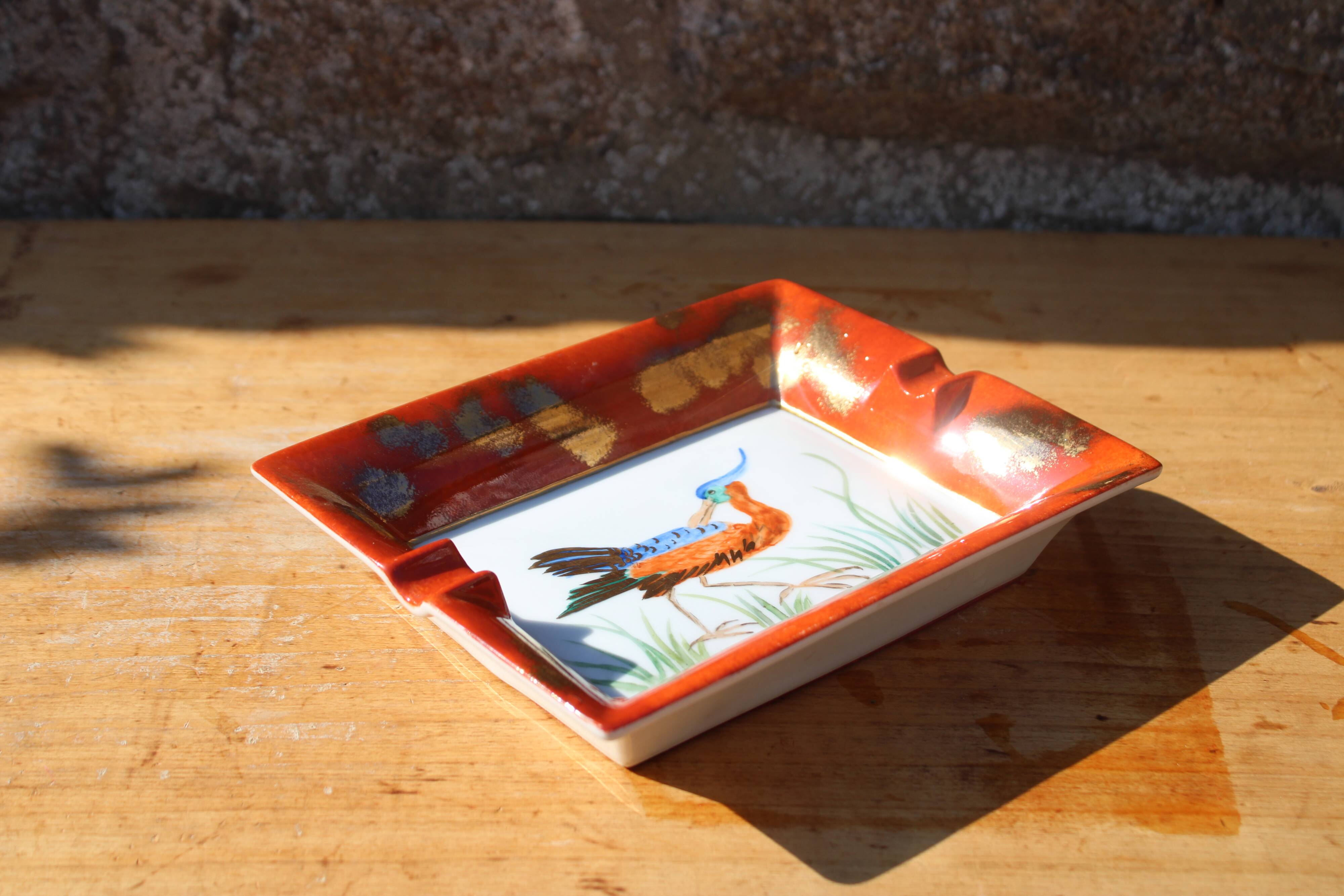 Cendrier / vide-poche Limoges peint à la main – Harambure Réillé