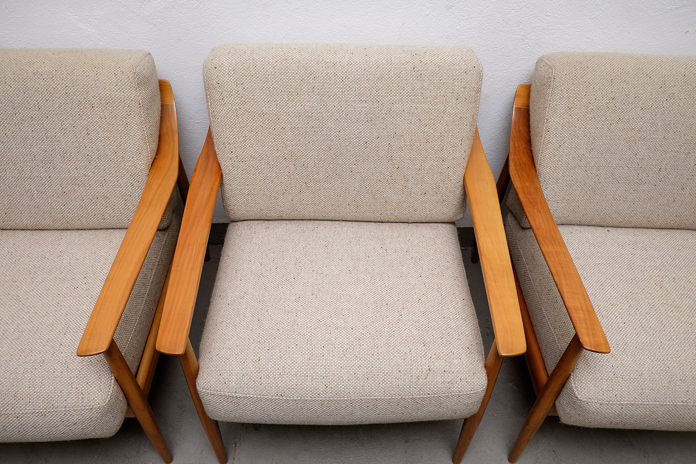 Cherrywood Antimott Lounge Chair by Walter Knoll, 1960s