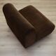 Brown armchair, Italian design, 1970s, made in Italy