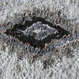 Berber carpet 190x290 cm white colorful patterns
