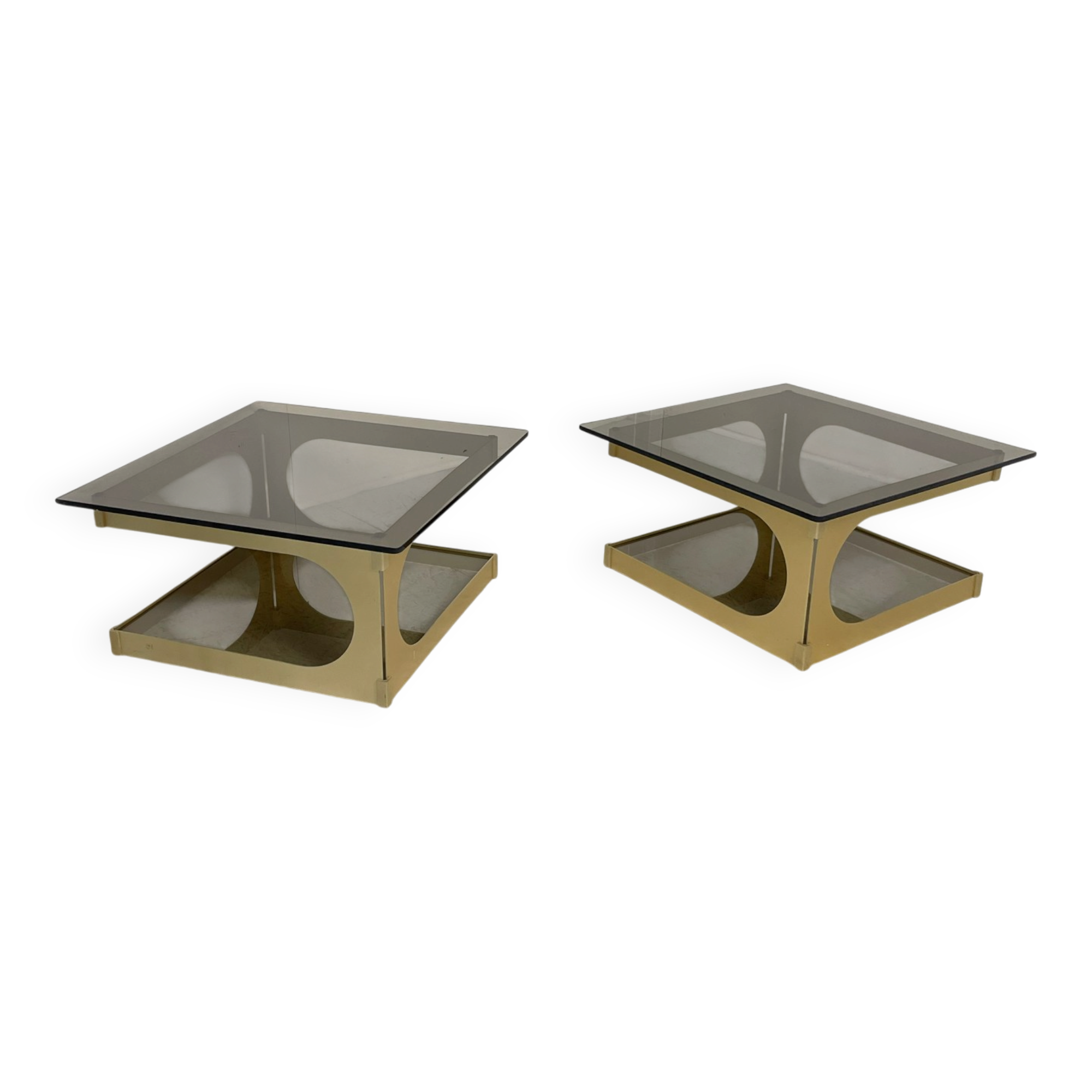 Paire de tables Pierre Vandel 1970
