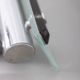 Pair of vintage 1960s metal and glass wall lamps, Italian design