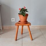Tripod stool in solid wood years 40/50