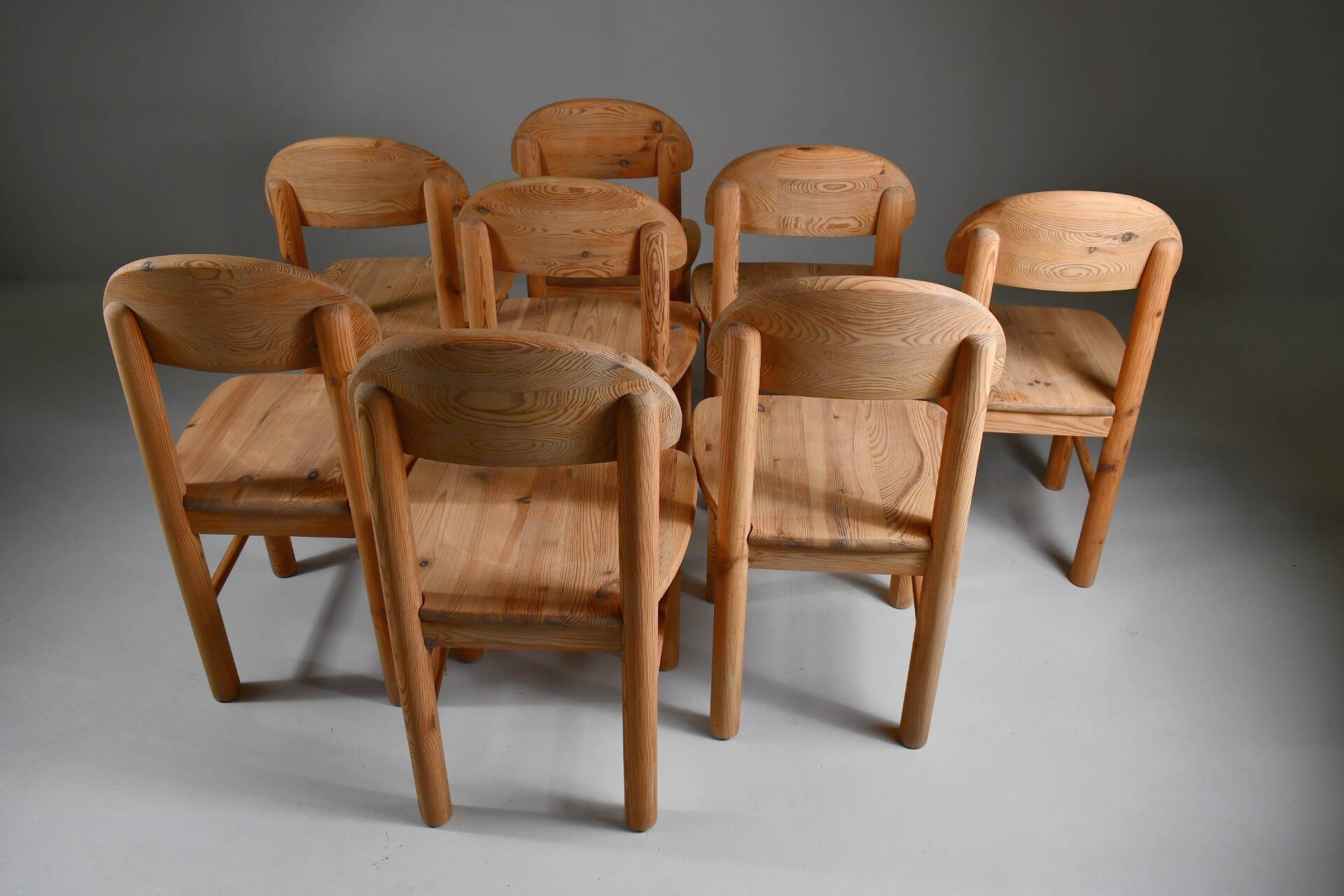 Set of 8 dining chairs by Rainer Daumiller. Denmark, 1970s.