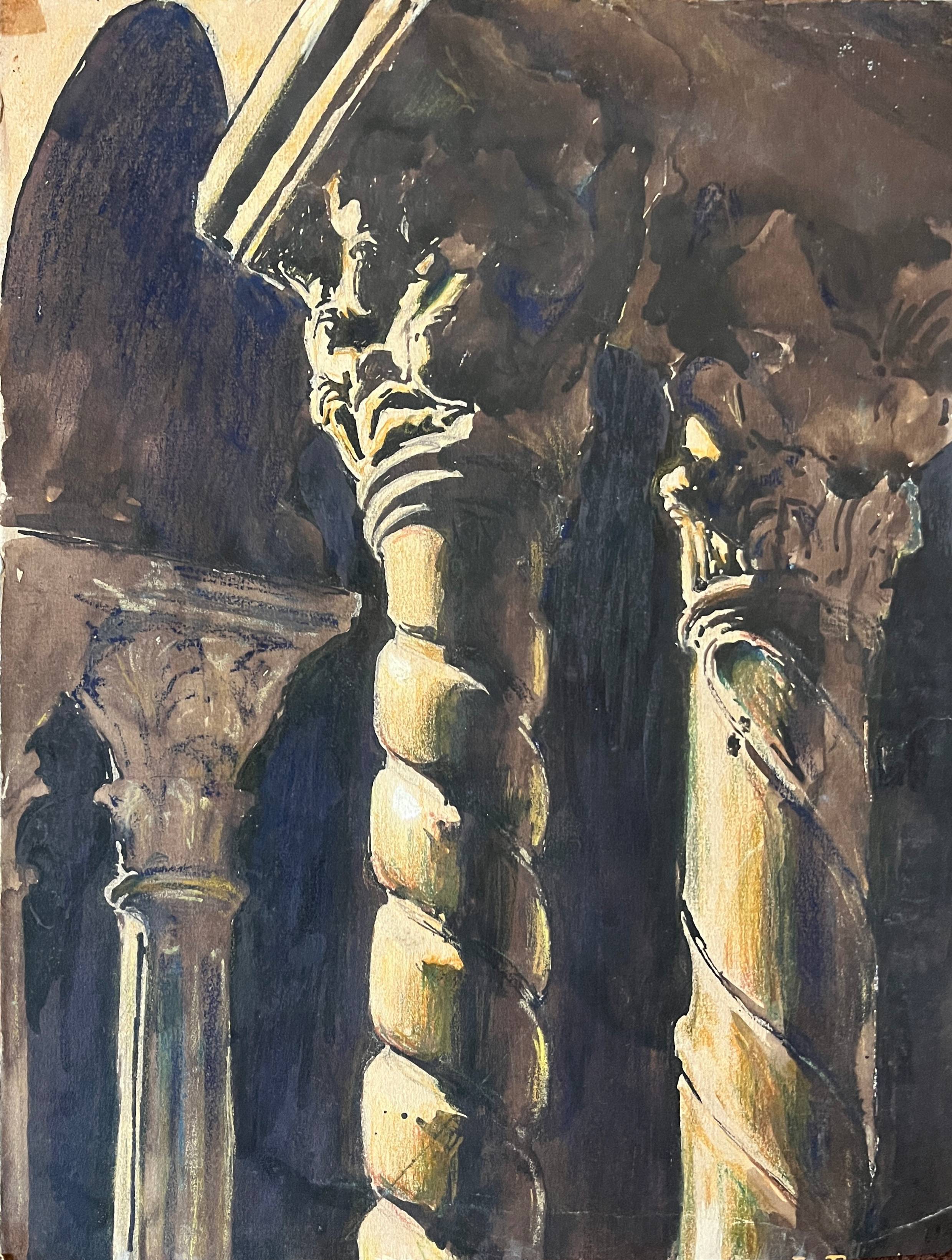 Paintings Lot 22 studies Edouard Pannetier (1884-1965) Architecture sculpture etc