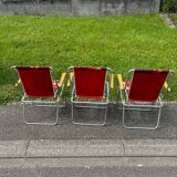 Vintage 70s Flower Power camping chair