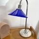 Blue opaline lamp with a marble base