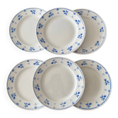 Set of 6 vintage dessert plates Sarreguemines Digoin model Camil