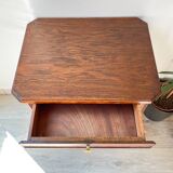 Side table vintage art deco style pedestal table