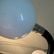 Lampe de bureau Eyeball blanche années 70