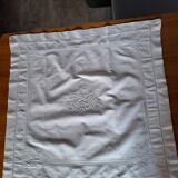 Pair of monogrammed pillowcases
