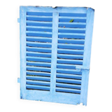 Small blue shutter L75xH101cm with louvers
