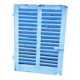 Small blue shutter L75xH101cm with louvers
