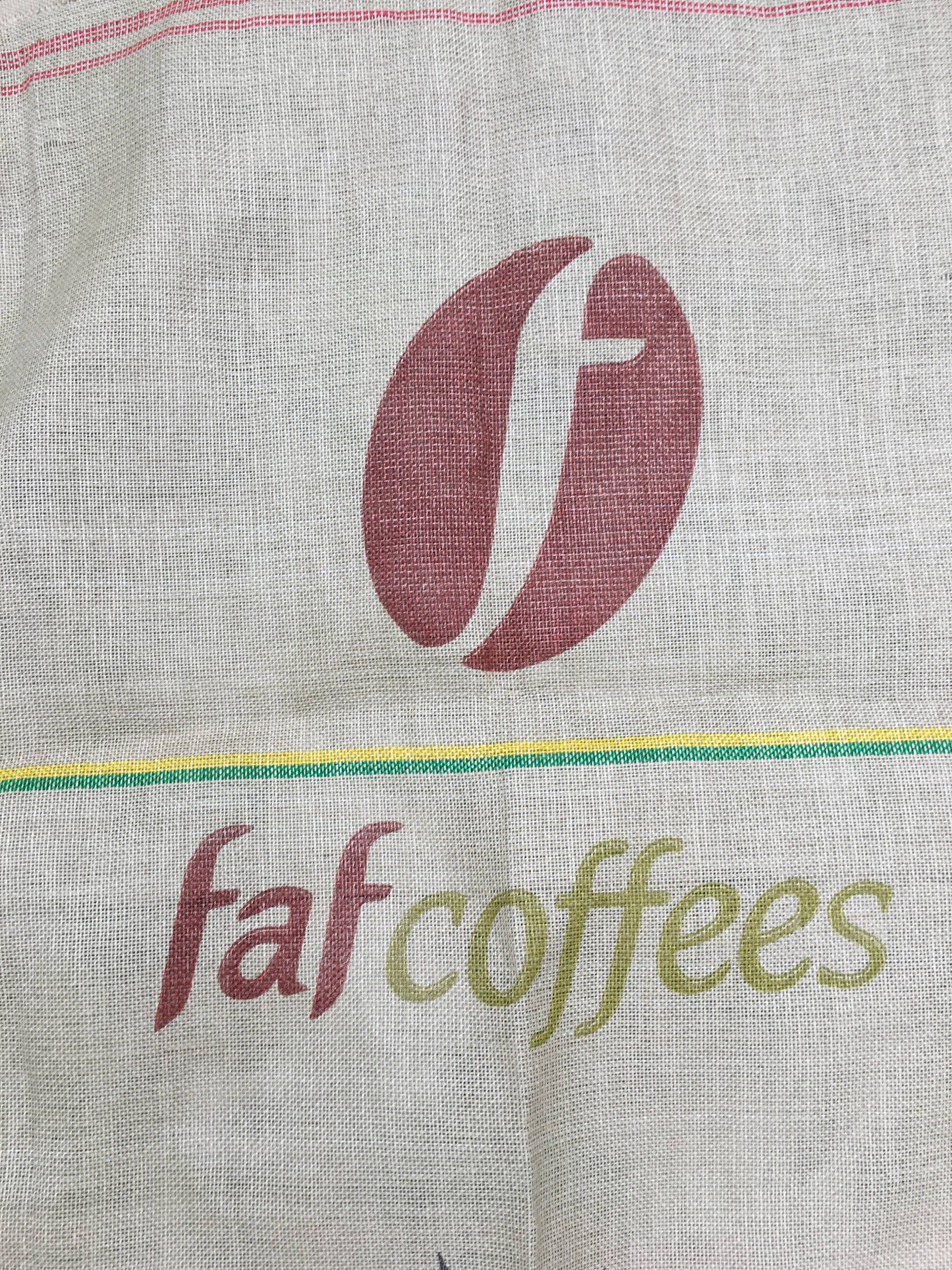 Colombian coffee burla burlap bag Bob O Link home decor cushion makeover