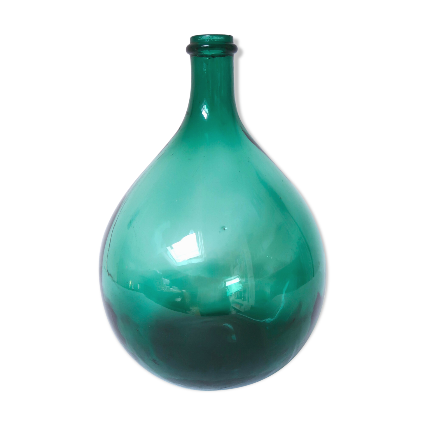 5 litre blue demijohn glass canister