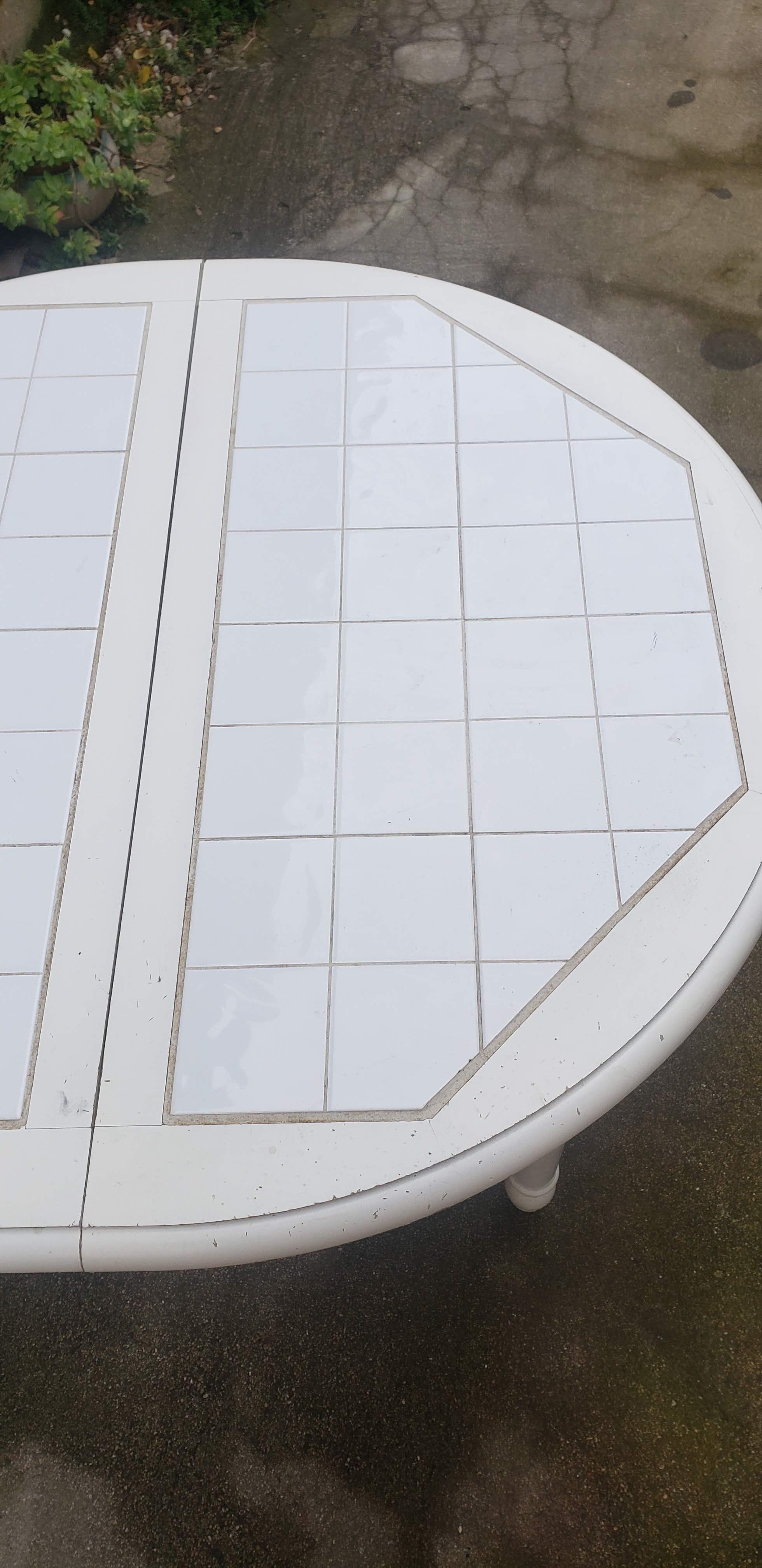 Vintage tiled interior or exterior table 100d*75h