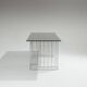 Large "Wire" Desk in Glass and Metal, Terence Conran, 1980s