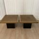 Paire de tables d’appoint Lova Création, Belgique, 1970