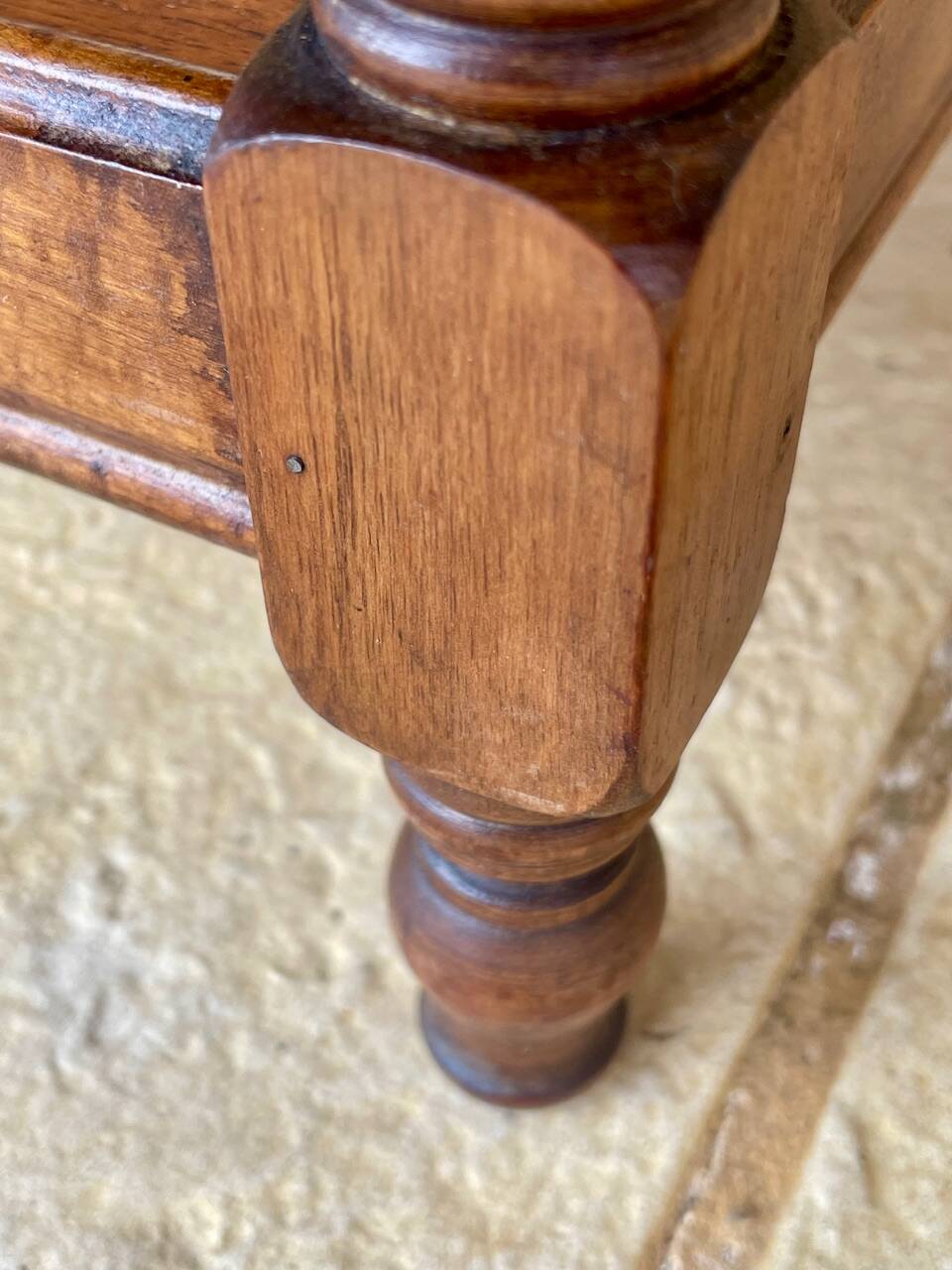 Console Art Deco a 3 niveaux bois tourné "Faux Bambou" Circa 1930s