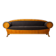 Geometric Art Nouveau sofa, Sweden 1920s