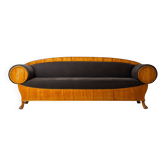 Geometric Art Nouveau sofa, Sweden 1920s