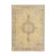 Handwoven antique anatolian beige rug 204 cm x 290 cm