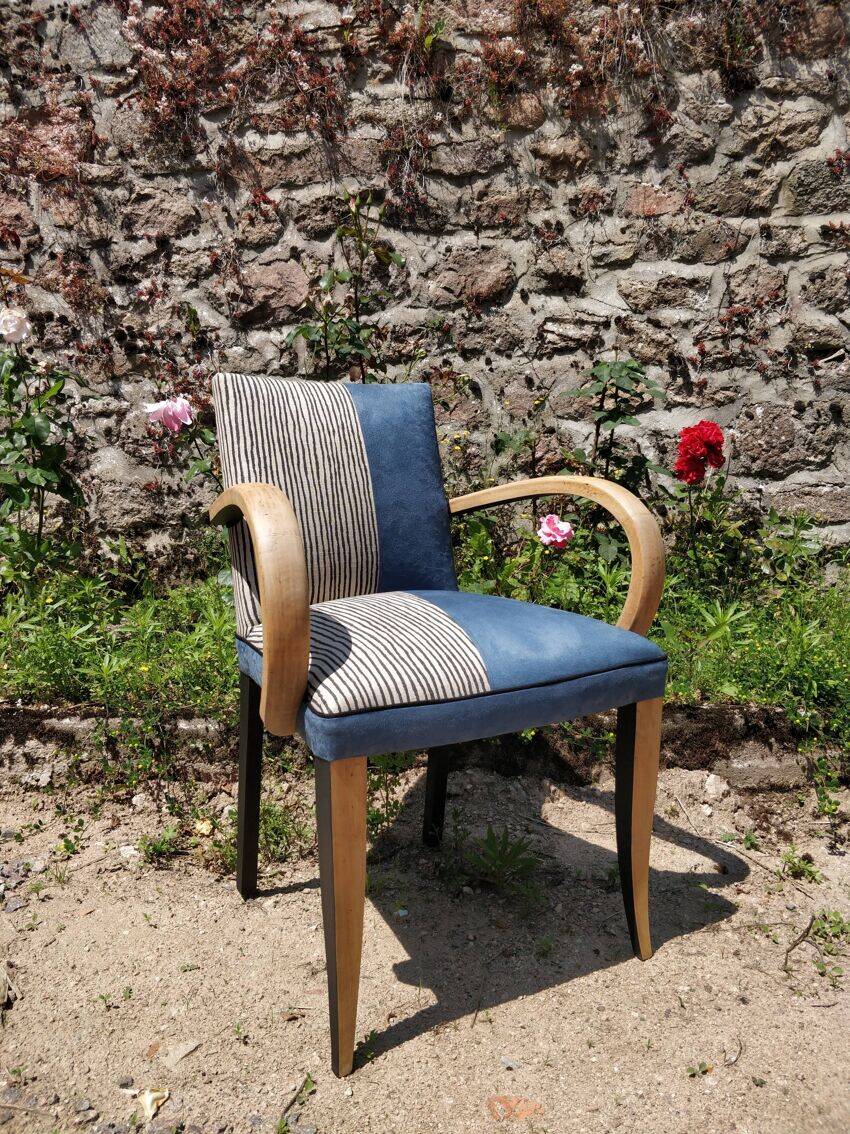 Fully restored bridge armchair