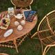 Vintage rattan living room for children 70s